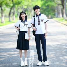 批发大量 情侣装短袖初高中生运动会学院风学生<b class='q'>班</b><b class='q'>服</b><b class='q'>定制</b>套装