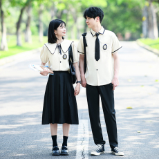 批发实拍大量 情侣装短袖初高中生运动会学院风学生<b class='q'>班</b><b class='q'>服</b><b class='q'>定制</b>套装