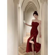 批发实拍宴会气质高级感抹胸<b class='q'>鱼尾</b>晚礼服裙