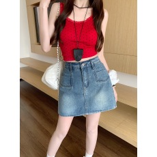 批发实拍2026夏装新款<b class='q'>胖</b><b class='q'>mm</b><b class='q'>大码</b>高腰a字包臀短裙小个子显瘦遮肚半身裙