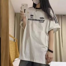 批发小红书原版<b class='q'>特价</b>（200克精梳紧密）抖音爆款三杠条纹纯棉T恤