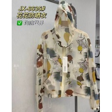 批发韩版休闲风短款碎花防晒防晒衫