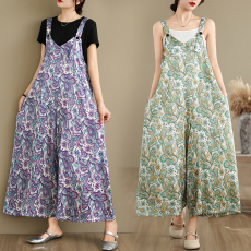 批发实拍气质个性<b class='q'>连体裤</b>夏季新款宽松显瘦休闲减龄背带阔腿裤吊带裙