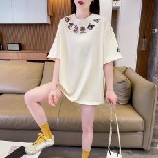 批发| 实拍实价 | 100%纯棉 | 后包领 | 中长款夏季卡通刺绣短袖<b class='q'>T</b><b class='q'>恤</b><b class='q'>女</b>