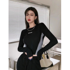 批发已出货 甜辣短款T恤打底衫女早秋紧身<b class='q'>爵士舞</b><b class='q'>服装</b>jazz上衣小众