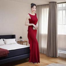 批发婚礼敬酒服新娘年会长款连衣裙修身<b class='q'>鱼尾</b>裙结婚车模会展晚礼服