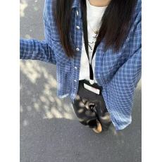 批发少年感蓝色格子衬衫叠穿内搭日系复古上衣长袖打底衬衣外套<b class='q'>情侣</b><b class='q'>款</b>