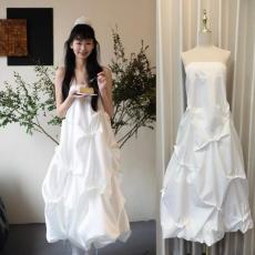 批发法式轻<b class='q'>婚纱</b><b class='q'>新娘</b>敬酒服小众高级感抹胸森系出门纱白色订婚礼服裙女