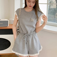 批发夏季运动套装女<b class='q'>新款</b>网红短袖<b class='q'>短裤</b>休闲时尚减龄宽松洋气两件套