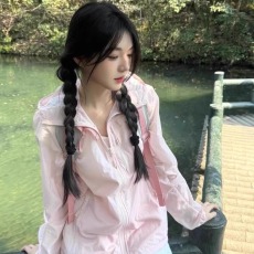 批发好质量甜美防晒衣女2025年夏季新款<b class='q'>户外</b>百搭透气薄款宽松外套