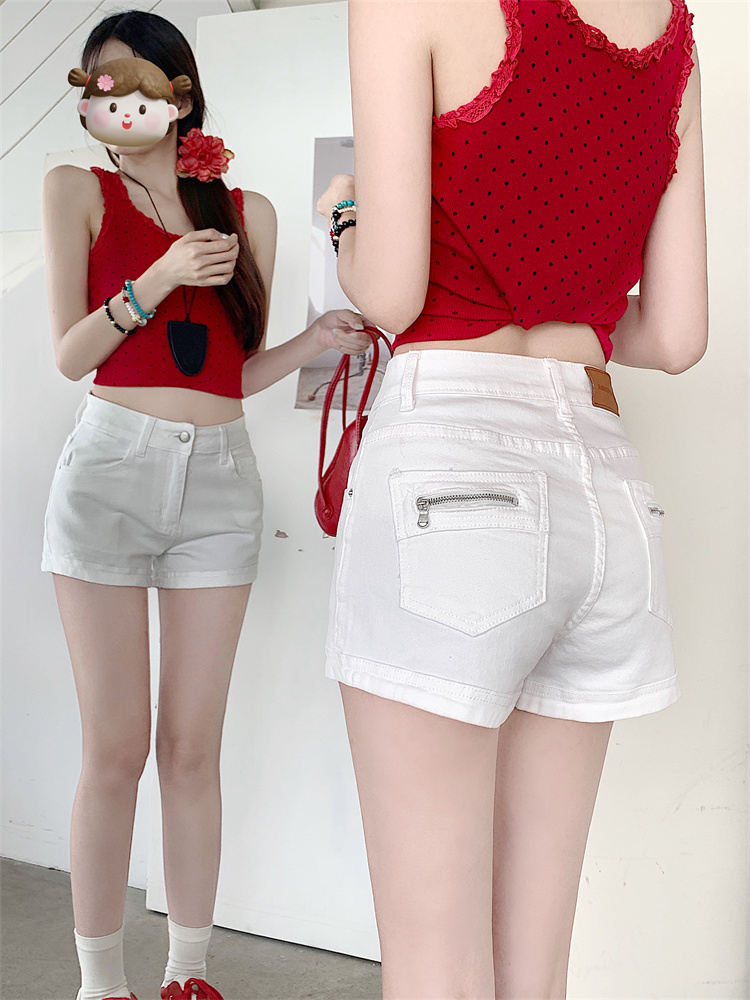 MY5618# 大码复古显瘦牛仔短裤女夏季薄款胖mm设计感辣妹性感热裤子女裝貨源服裝批發