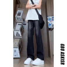 批发时尚<b class='q'>复古</b>长裤痞帅直筒渐变牛仔裤无品牌新款百搭时尚潮流流行<b class='q'>日系</b>