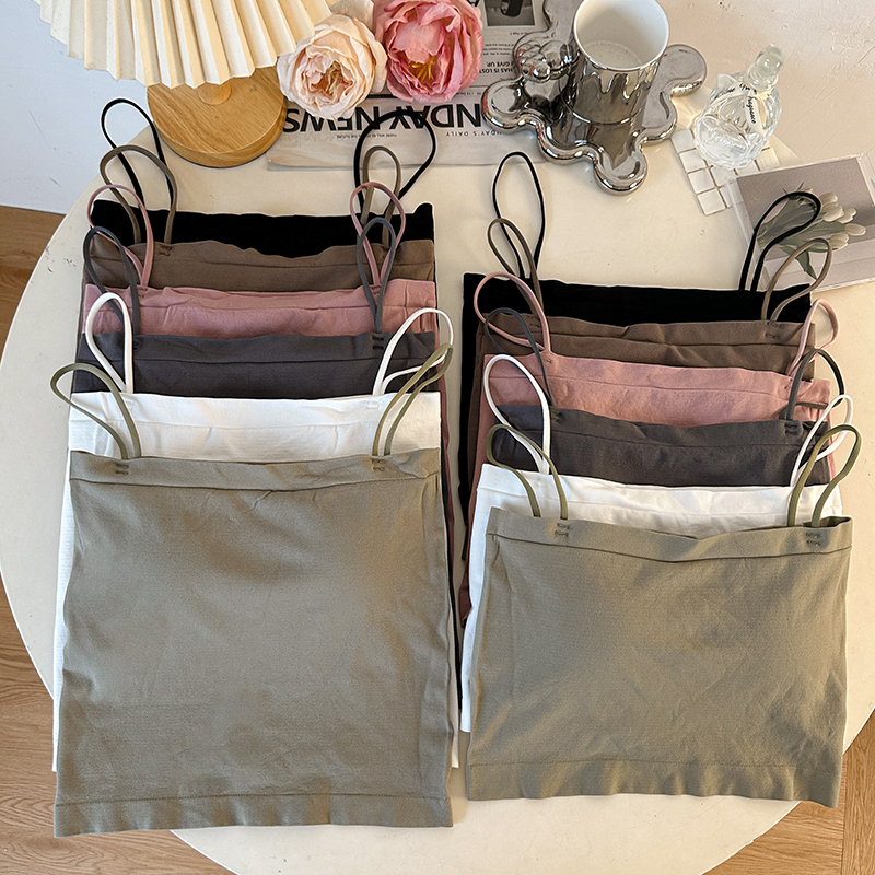 실사 대 신축성 한 단어 포장 가슴 무료 착용 브래지어 벨트 패드 캐미솔 수 있습니다. 외출용 인사이드 가져 가라. 만나는 맨위 여성