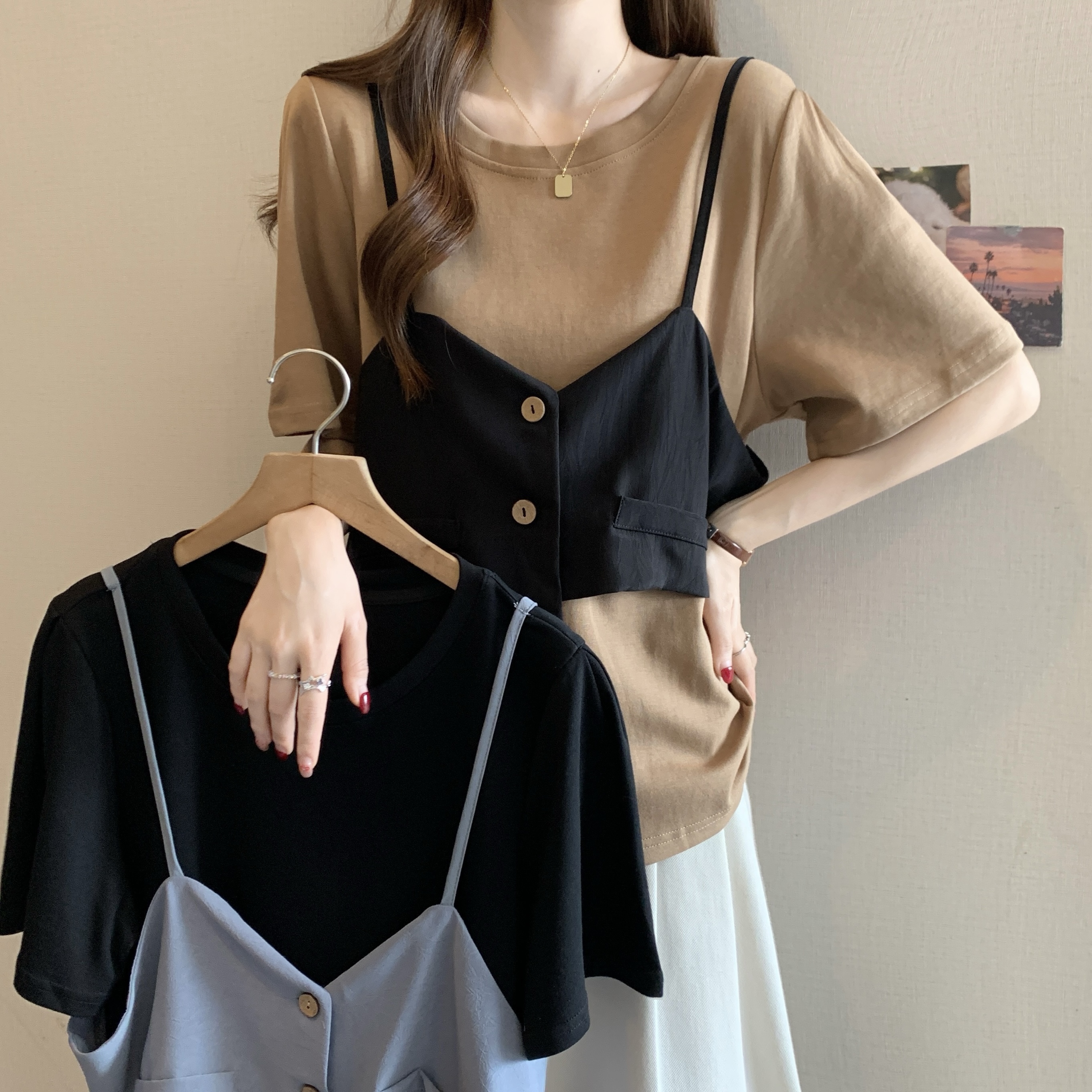 FA19678# 夏季新款胖妹...