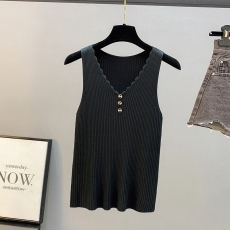 批发天猫抖音质量内搭吊带背心女针织<b class='q'>打底衫</b>外穿韩版宽松显瘦V领百搭