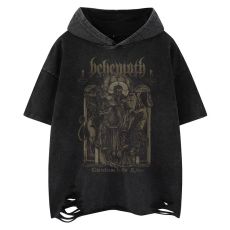 批发【纯棉】<b class='q'>嘻哈</b>印花重磅短袖男女高街vintage小众宽松连帽T恤夏情侣