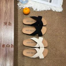 批发韩国东大门编织罗马凉鞋女夏季简约百搭