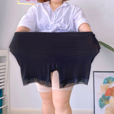 批发<b class='q'>女士</b>安全裤莫代尔棉防走光<b class='q'>打底裤</b>蕾丝款160斤胖mm加大码平腰款