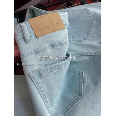 批发春夏超软天蓝色<b class='q'>牛仔裤</b>子<b class='q'>女</b>2025新款高腰显瘦气质弹力<b class='q'>直筒</b>九分长裤