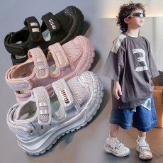 批发儿童框子鞋2025年<b class='q'>夏</b>季爆款网面透气男童沙滩鞋女宝宝软底休闲鞋子