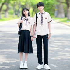 批发大量现货 情侣装短袖初高中生运动会学院风学生<b class='q'>班</b><b class='q'>服</b><b class='q'>定制</b>套装