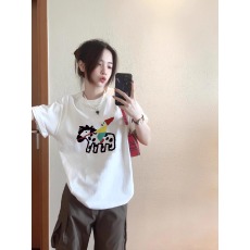 批发官图 21支纯棉210克100%棉短袖T恤女宽松<b class='q'>大码</b>印花