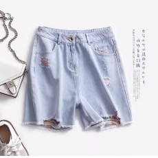 批发毛边直筒显瘦百搭牛仔短裤J系列专柜花溪25夏季新款<b class='q'>品牌</b>折扣女装