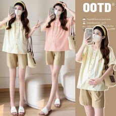 批发实拍  2026新款<b class='q'>孕妇</b><b class='q'>夏</b>宽松显瘦甜美减龄潮妈时尚<b class='q'>百搭</b>上衣