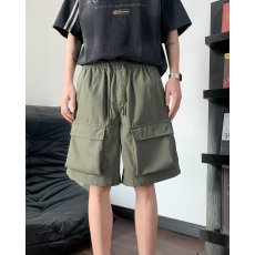 批发<b class='q'>日系</b><b class='q'>复古</b>机能工装短裤青少年夏季2025新款户外立体大多口袋五分裤