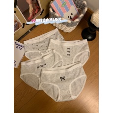 批发实拍实价 百搭简约蝴蝶结中腰包臀<b class='q'>三角</b>裤透气纯棉<b class='q'>内裤</b>4条装