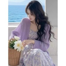 批发<b class='q'>品牌</b>折扣女装专柜撤柜<b class='q'>尾</b><b class='q'>货</b>清仓温柔风穿搭女新款小众简约开衫上衣