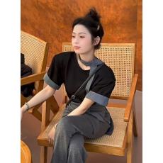 批发黑色短袖<b class='q'>t</b><b class='q'>恤</b>女夏2025新款爆款设计感宽松显瘦超好看独特漂亮上衣