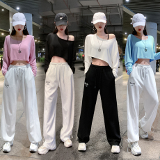 批发实拍 爵士舞2025露脐显瘦宽松减龄演出服体操服<b class='q'>街舞</b>超酷三件套装