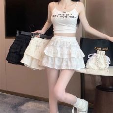 批发原版面料 芭蕾风蓬蓬辣妹蛋糕裙高腰显瘦a字<b class='q'>蕾丝</b>半身裙