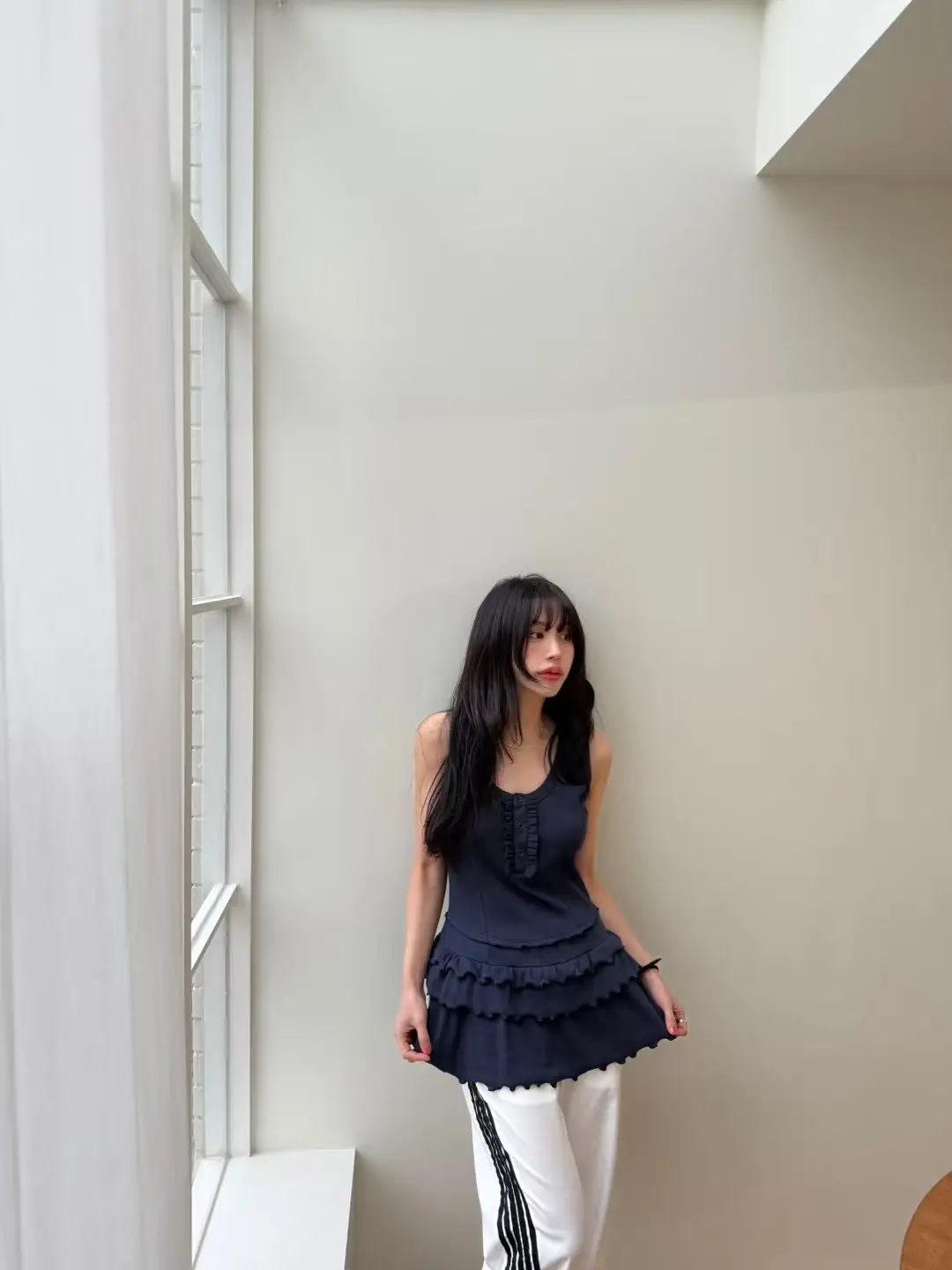인스 허리 레이스 블라우스 원피스 상세 이미지 10