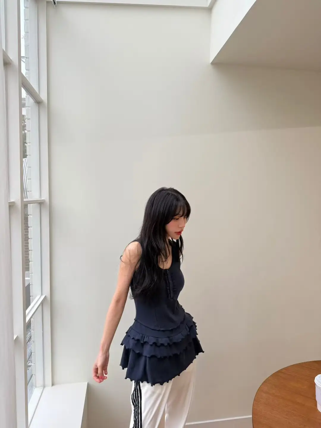 인스 허리 레이스 블라우스 원피스 상세 이미지 14
