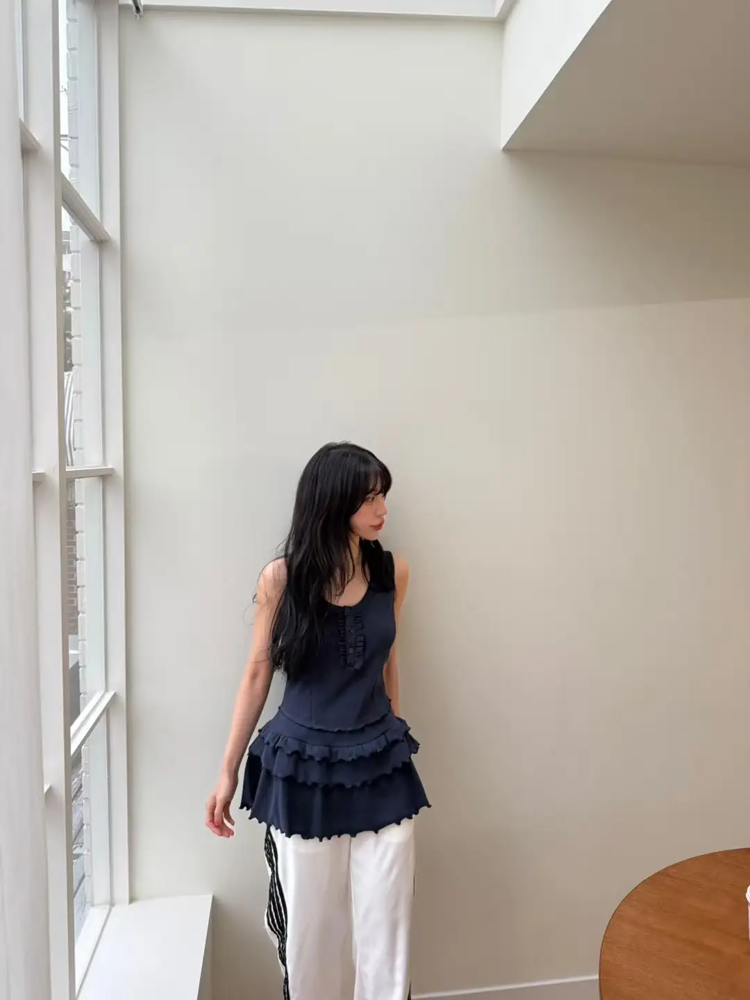 인스 허리 레이스 블라우스 원피스 상세 이미지 16