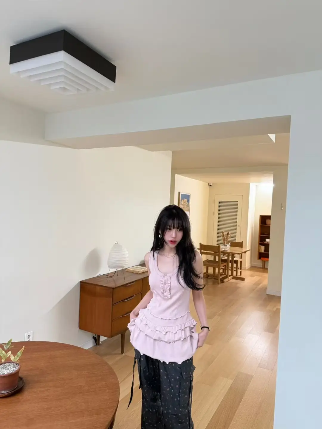 인스 허리 레이스 블라우스 원피스 상세 이미지 26