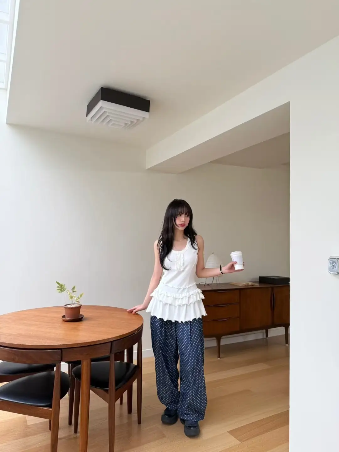 인스 허리 레이스 블라우스 원피스 상세 이미지 30