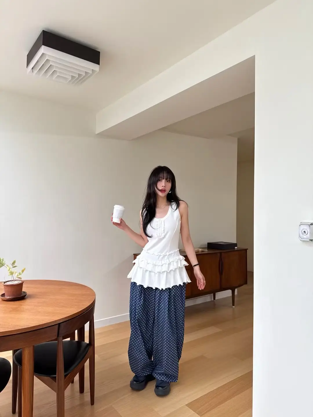 인스 허리 레이스 블라우스 원피스 상세 이미지 32
