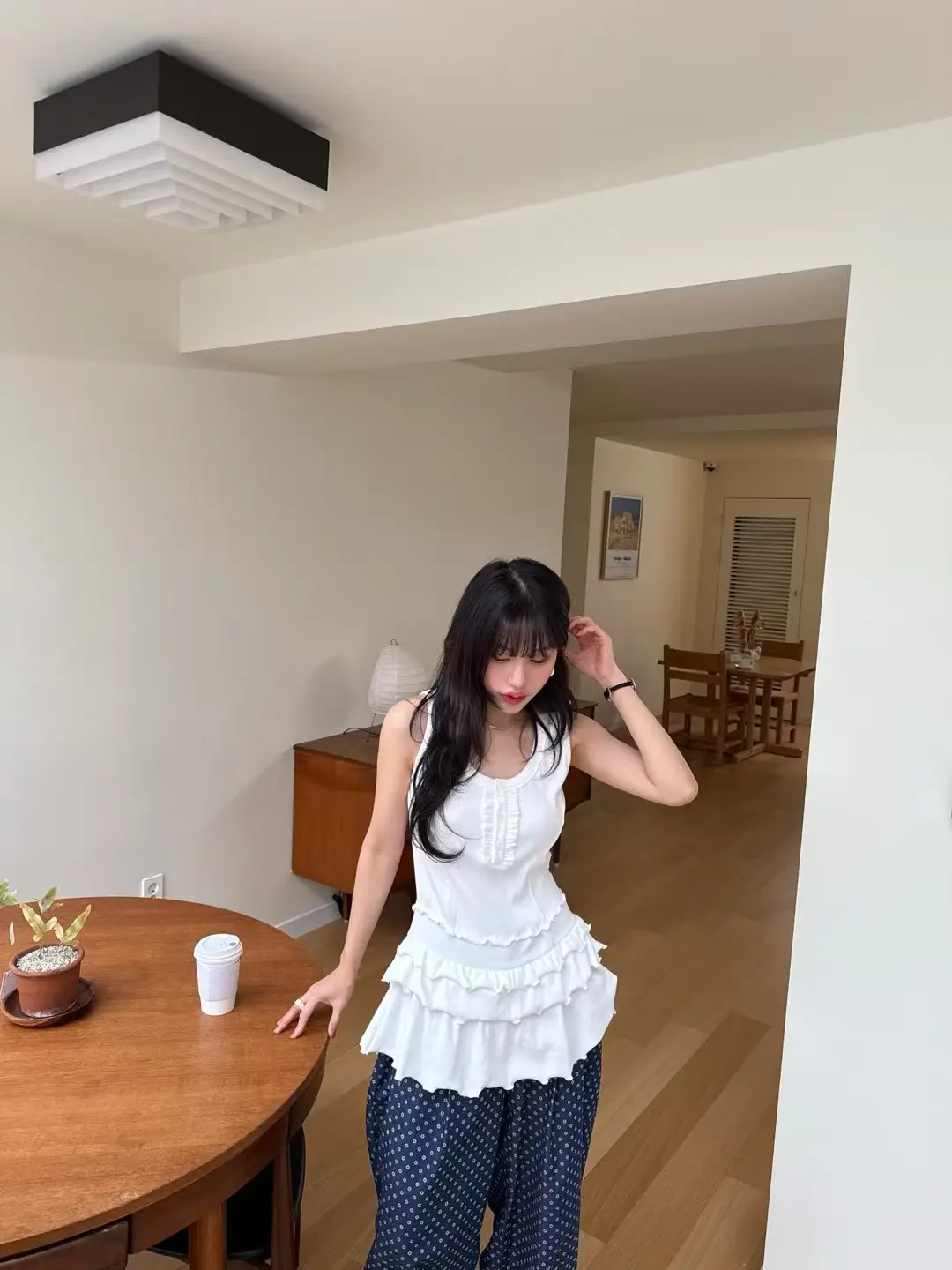 인스 허리 레이스 블라우스 원피스 상세 이미지 35