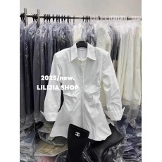 批发十三行2026春季新款气质收腰A字短款连衣裙高级感法式长袖衬衫裙