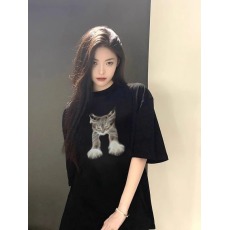 批发官图 21支纯棉210克100%棉短袖T恤女宽松<b class='q'>大码</b>印花