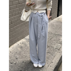批发已出  <b class='q'>韩版</b>  气质系带<b class='q'>休闲裤</b>阔腿裤长裤