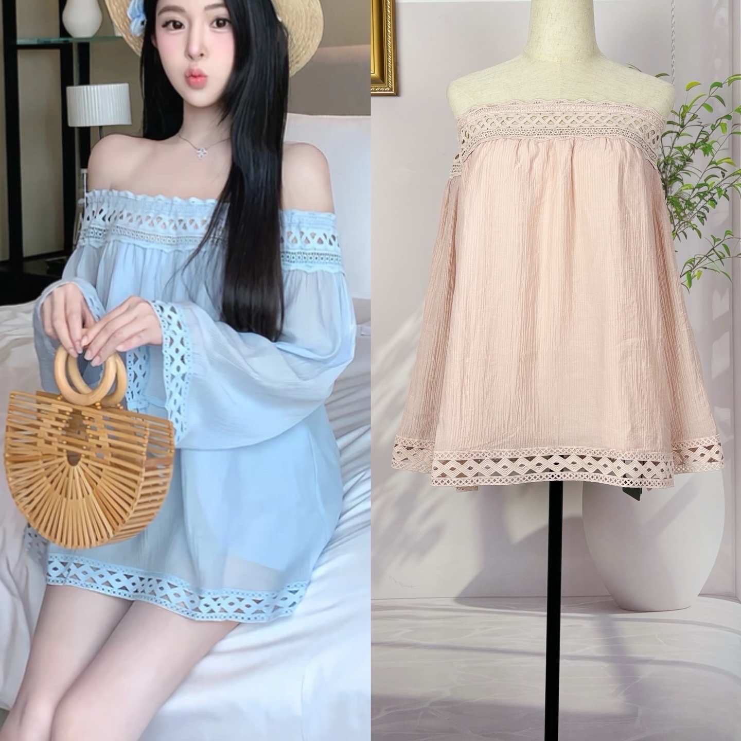 FA20414# 天鹅er春日精灵蕾丝套装时尚夏季薄款上衣 服裝批發女裝批發服飾貨源