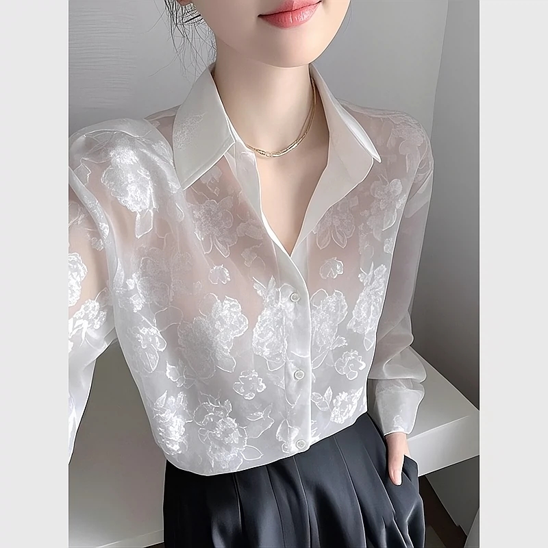 今年爆款白色衬衫女款早春衬衣独特漂亮超好看设计感法式上衣 服裝批發女裝批發服飾貨源