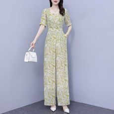 批发高端精致<b class='q'>雪纺</b><b class='q'>连体裤</b>套装女春夏2025新款时尚气质显瘦连身裤连衣裤