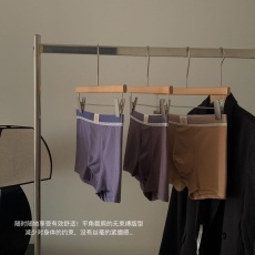 批发现货纯棉抗菌男士中腰平角内裤宽松透气男生内裤平角内裤3条装