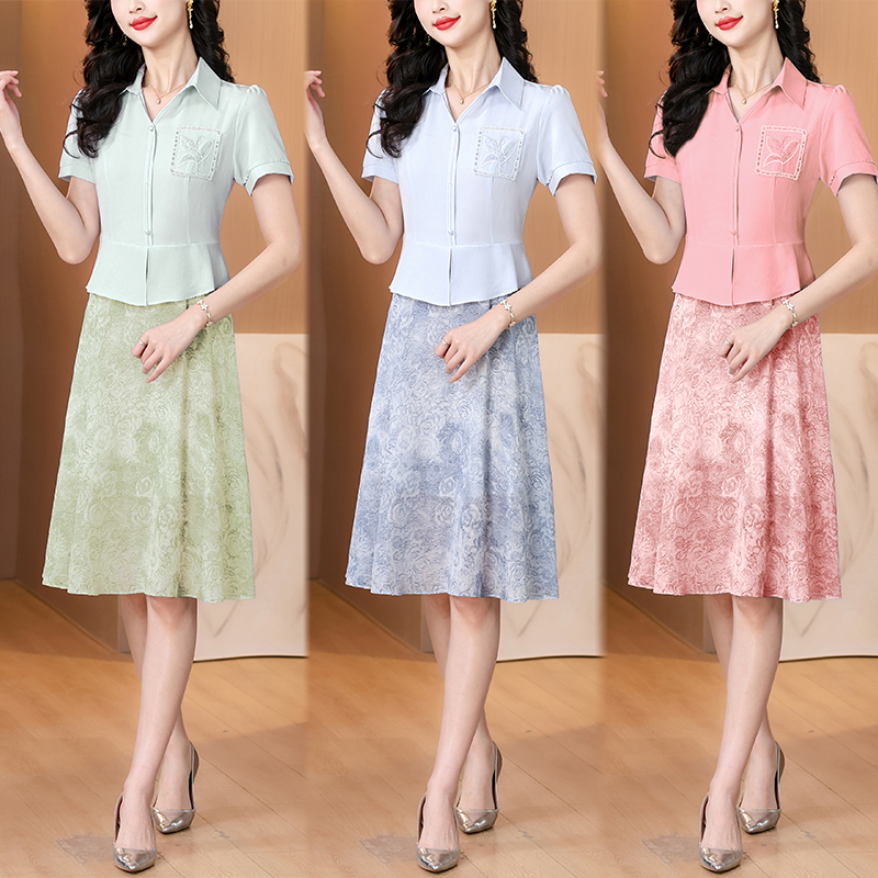 MY9244# 薇姿曼中式国风裙子新款女夏季假两件爆款今年流行漂亮连衣裙女裝貨源服裝批發