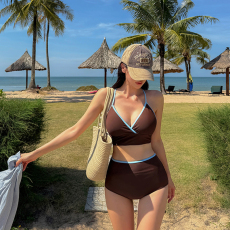 批发泳衣女2025新款爆款超性感日系女款比基尼分体式小个子泡温泉小胸